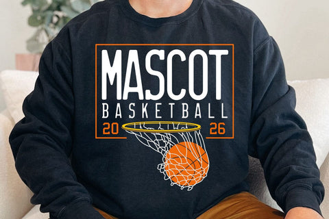 Basketball Team Mascot SVG, PNG, Cricut File, Basketball Mom Svg, Custom Basketball Design SVG DesignDestine 