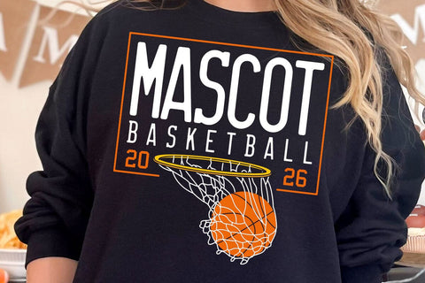 Basketball Team Mascot SVG, PNG, Cricut File, Basketball Mom Svg, Custom Basketball Design SVG DesignDestine 