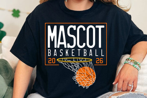 Basketball Team Mascot SVG, PNG, Cricut File, Basketball Mom Svg, Custom Basketball Design SVG DesignDestine 