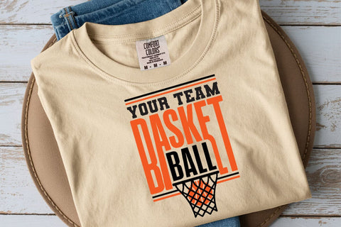 Basketball Team Name SVG Template: Cricut & Shirt Design SVG DesignDestine 
