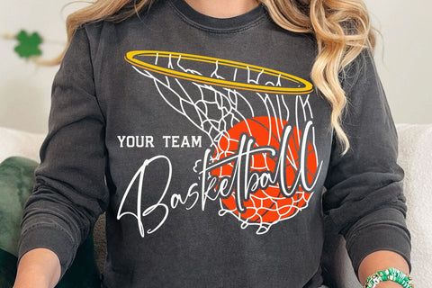 Basketball Team Svg, Custom Basketball Svg Designs, Basketball Svg, Basketball Logo, Svg for Cricut, Basketball Mom Svg SVG DesignDestine 