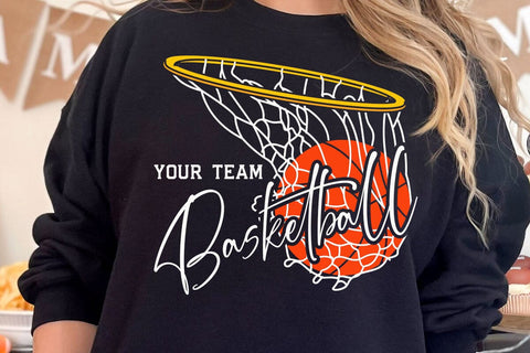 Basketball Team Svg, Custom Basketball Svg Designs, Basketball Svg, Basketball Logo, Svg for Cricut, Basketball Mom Svg SVG DesignDestine 