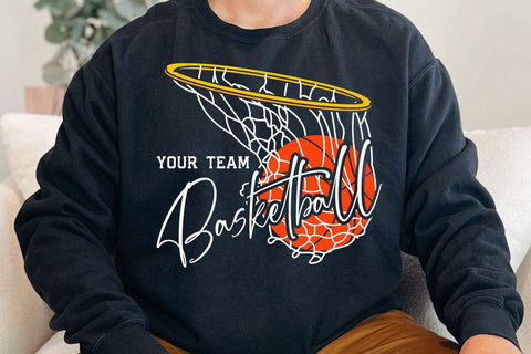 Basketball Team Svg, Custom Basketball Svg Designs, Basketball Svg, Basketball Logo, Svg for Cricut, Basketball Mom Svg SVG DesignDestine 