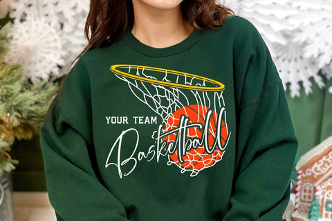 Basketball Team Svg, Custom Basketball Svg Designs, Basketball Svg, Basketball Logo, Svg for Cricut, Basketball Mom Svg SVG DesignDestine 