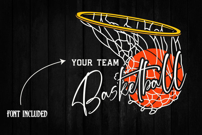 Basketball Team Svg, Custom Basketball Svg Designs, Basketball Svg, Basketball Logo, Svg for Cricut, Basketball Mom Svg SVG DesignDestine 