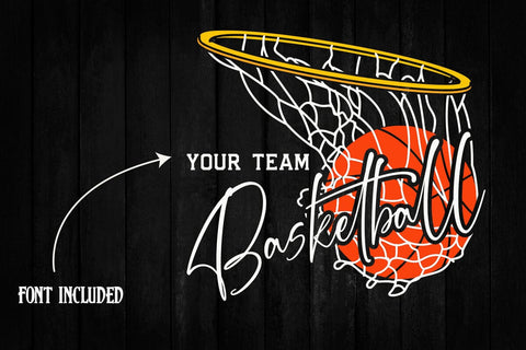 Basketball Team Svg, Custom Basketball Svg Designs, Basketball Svg, Basketball Logo, Svg for Cricut, Basketball Mom Svg SVG DesignDestine 