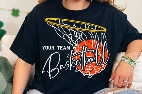 Basketball Team Svg, Custom Basketball Svg Designs, Basketball Svg, Basketball Logo, Svg for Cricut, Basketball Mom Svg SVG DesignDestine 