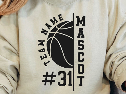 Basketball Team SVG, Player Template Svg, Custom Svg Design , Custom Basketball Svg SVG DesignDestine 
