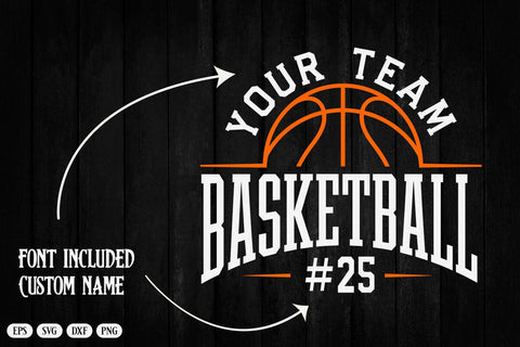 Basketball Team Svg, Png, Team Logo Template SVG DesignDestine 