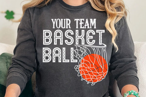 Basketball Team Svg, Team Shirts, Basketball Svg Designs, Basketball Svg, Svg Designs, Basketball Logo, Svg for Cricut, Basketball Mom Svg SVG DesignDestine 