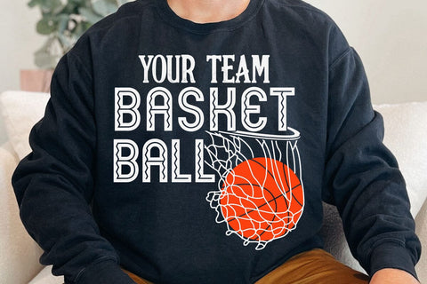 Basketball Team Svg, Team Shirts, Basketball Svg Designs, Basketball Svg, Svg Designs, Basketball Logo, Svg for Cricut, Basketball Mom Svg SVG DesignDestine 