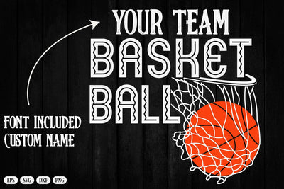 Basketball Team Svg, Team Shirts, Basketball Svg Designs, Basketball Svg, Svg Designs, Basketball Logo, Svg for Cricut, Basketball Mom Svg SVG DesignDestine 