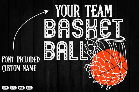 Basketball Team Svg, Team Shirts, Basketball Svg Designs, Basketball Svg, Svg Designs, Basketball Logo, Svg for Cricut, Basketball Mom Svg SVG DesignDestine 