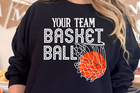 Basketball Team Svg, Team Shirts, Basketball Svg Designs, Basketball Svg, Svg Designs, Basketball Logo, Svg for Cricut, Basketball Mom Svg SVG DesignDestine 