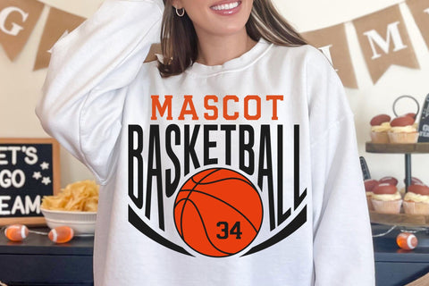 Basketball Team Template SVG PNG, Mascot Template svg, Basketball svg, Your Team svg, Basketball Mascot, Basketball Team Shirt SVG DesignDestine 