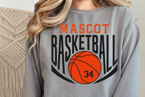 Basketball Team Template SVG PNG, Mascot Template svg, Basketball svg, Your Team svg, Basketball Mascot, Basketball Team Shirt SVG DesignDestine 