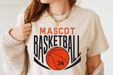 Basketball Team Template SVG PNG, Mascot Template svg, Basketball svg, Your Team svg, Basketball Mascot, Basketball Team Shirt SVG DesignDestine 