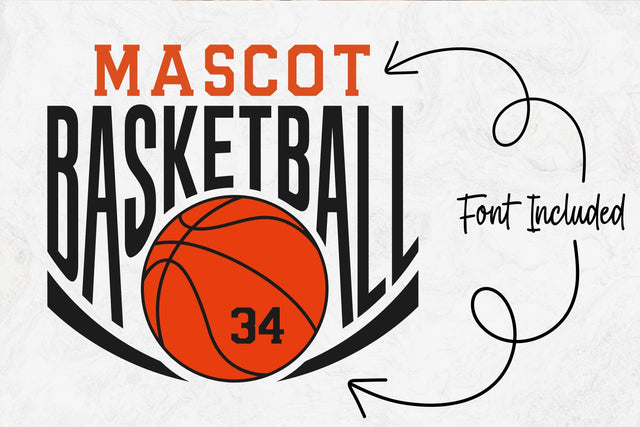 Basketball Team Template SVG PNG, Mascot Template svg, Basketball svg, Your Team svg, Basketball Mascot, Basketball Team Shirt SVG DesignDestine 