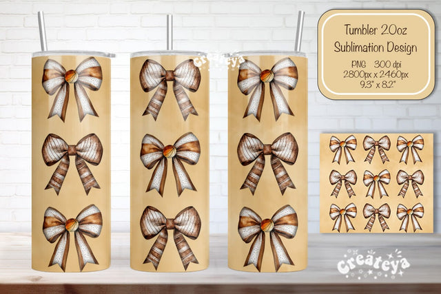 Basketball Tumbler Wrap Basketball Bow Seamless 20oz Skinny Tumbler Wrap PNG Retro Sublimation Design Sublimation Createya Design 