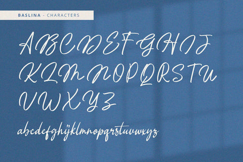 Baslina - Handwritten Font Font Alpaprana Studio 
