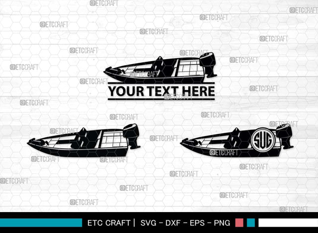 Bass Boat SVG Cut Files, Boat Silhouette, Skeeter Svg, Bass Fishing Svg, Gone Fishing Svg, Fishing Boat Svg, Fisherman Svg, Construction Bundle, SVG ETC Craft 