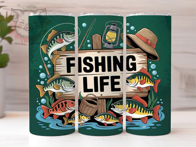Bass Fishing Life Tumbler, Bass Fisherman Quote, 20oz Tumbler Wrap, Sublimation Design, Angler Gift Tumbler, Outdoor Sports Wrap, Funny Fishing Quote Sublimation Lara' s Designs 