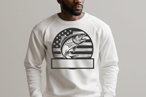 Bass Fishing Svg American Flag Fish Cut File for Cricut SVG TonisArtStudio 