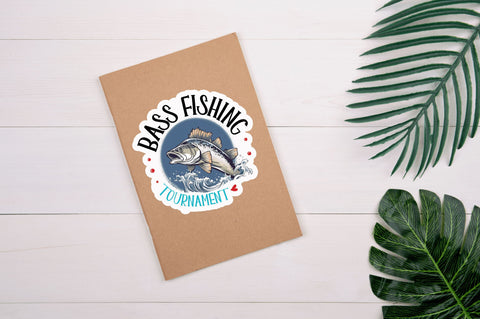 Bass fishing tournament Sticker Design Sublimation Regulrcrative 