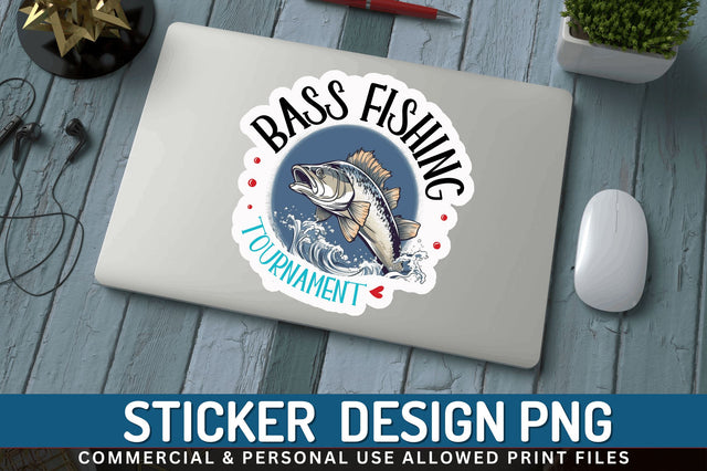 Bass fishing tournament Sticker Design Sublimation Regulrcrative 