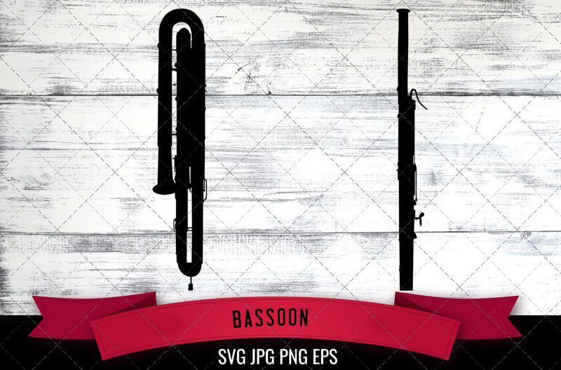 Bassoon SVG, Musical Instrument SVG SVG Loveleen Kaur 