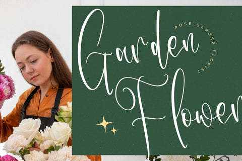 Basstemia Florasita - Beautiful Handwritten Font Font Letterena Studios 