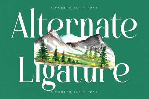 Bastible - Modern Serif Font Font Letterena Studios 