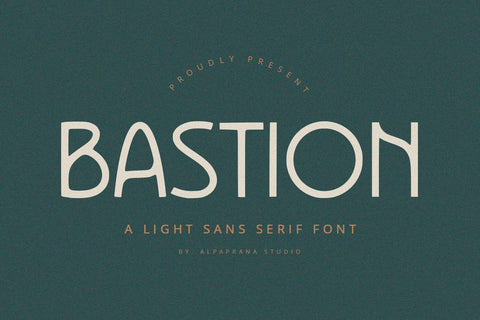 Bastion - Sans Serif Font Font Alpaprana Studio 