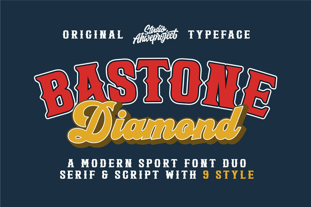 Bastone Diamond Font ahweproject 