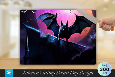 Bat Background Cutting Board Sublimation Regulrcrative 