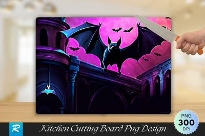 Bat Background Cutting Board Sublimation Regulrcrative 
