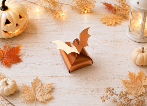 Bat Box SVG Bundles - Halloween Candy Box Template - No Glue Twist Top Treat Holder Spooky Treat Package Cut File for Cricut Silhouette SVG DreamingSVG 