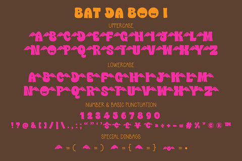 Bat Dah Boo Font BB Digital Arts 