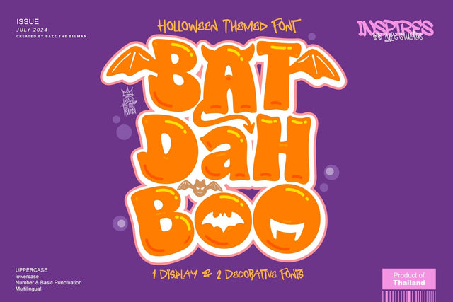 Bat Dah Boo Font BB Digital Arts 