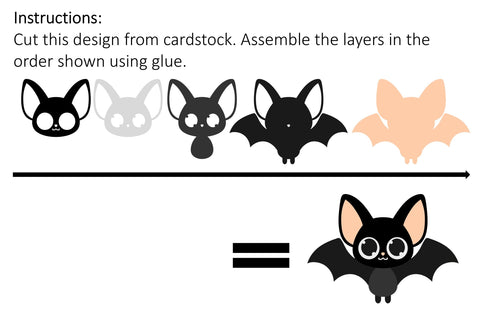 Bat design SVG Digital Gems 