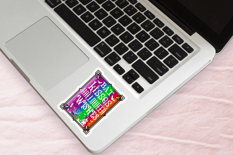 Bat kisses and halloween Stickers Design Sublimation Regulrcrative 