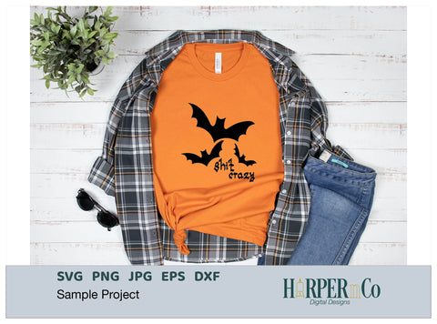 Bat S Crazy SVG PNG Cut EPS File SVG HarperNCo 