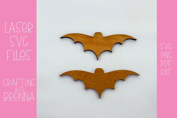 Bat Shaped Hair Clip Laser SVG File SVG Crafting With Brenna 
