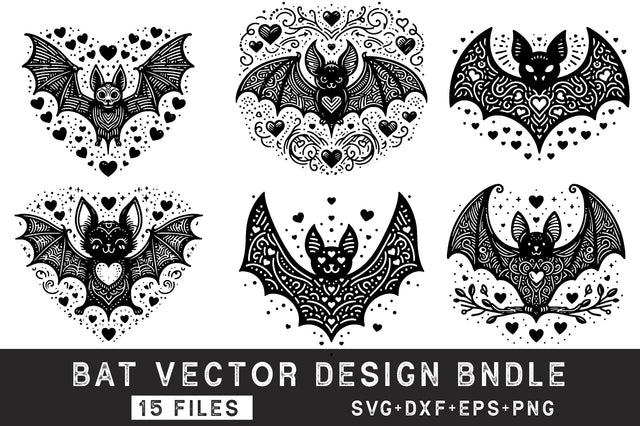 Bat SVG Bundle SVG Rupkotha 