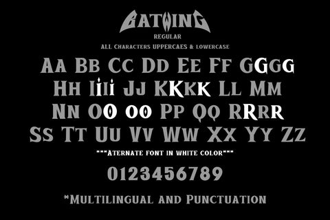 Bat Wing Font BB Digital Arts 