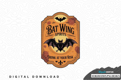 Bat wing spirits sublimation png design Sublimation Regulrcrative 