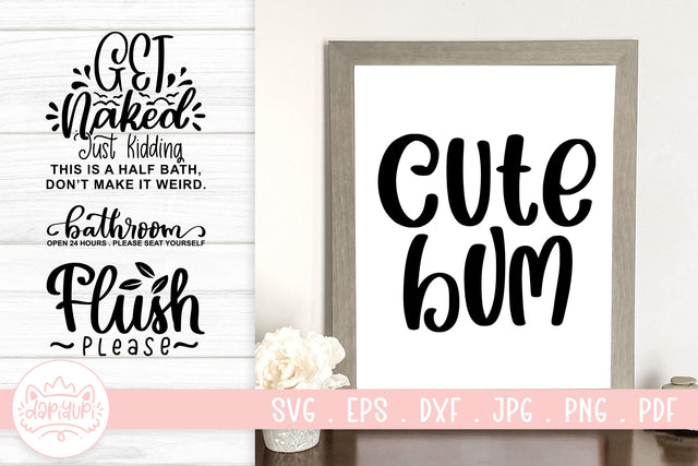 Bathroom Sign SVG Cut File SVG dapiyupi store 