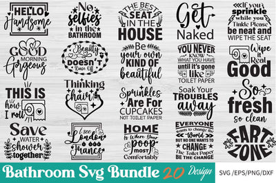Bathroom SVG Bundle, Bathroom Signs Svg Bundle SVG Angelina750 