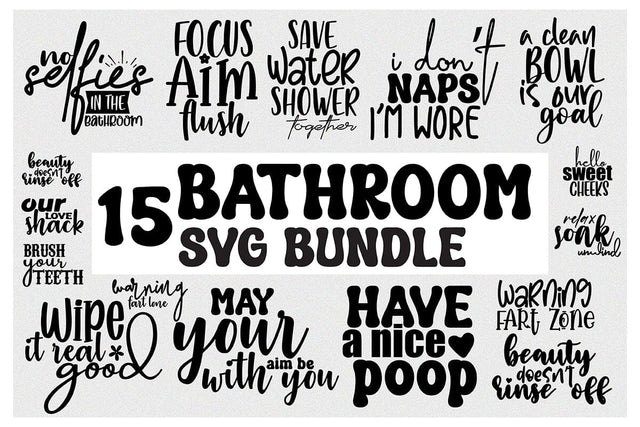 Bathroom SVG Bundle SVG nirmal108roy 