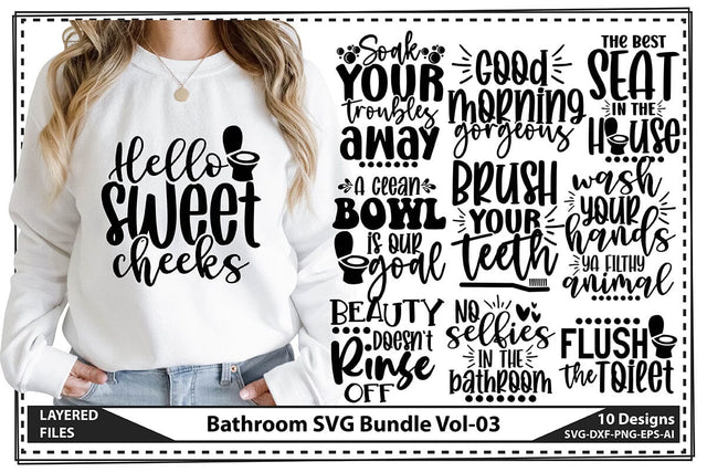 Bathroom SVG Bundle Vol-03 SVG shah alam 